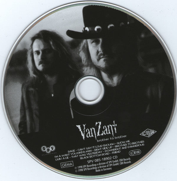 Van Zant : Brother To Brother (CD, Album)