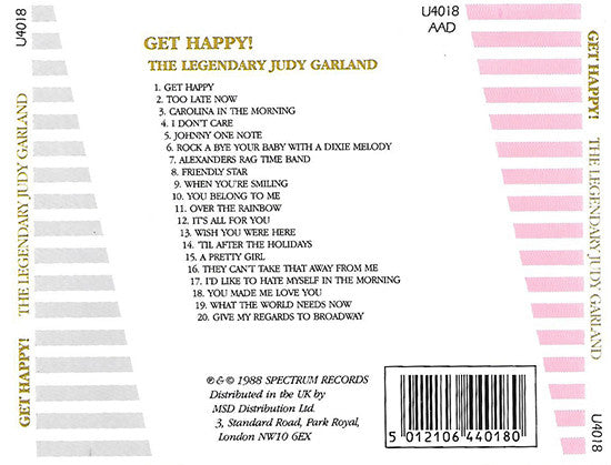 Judy Garland : Get Happy! The Legendary Judy Garland (CD, Comp)