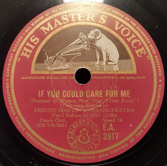 Freddy Martin And His Orchestra / Larry Green And His Orchestra : If You Could Care For Me / We'll Build A Bungalow (Shellac, 10")