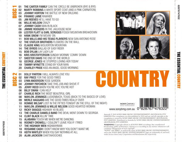 Various : The Essential Country (2xCD, Comp)