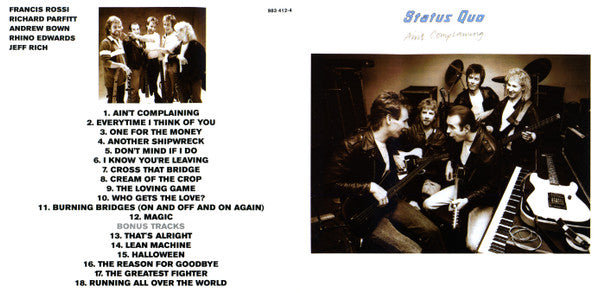 Status Quo : Ain't Complaining (CD, Album, RE, RM, EDC)