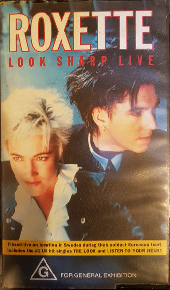 Roxette : Look Sharp Live (VHS, Comp, PAL)