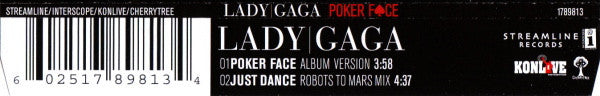 Lady Gaga : Poker Face (CD, Single)