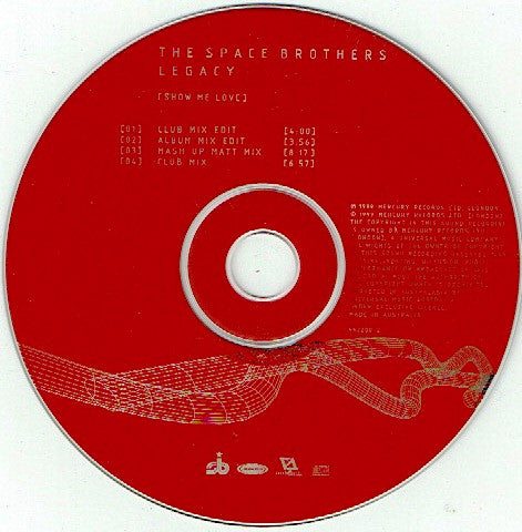 The Space Brothers : Legacy (Show Me Love) (CD, Single)