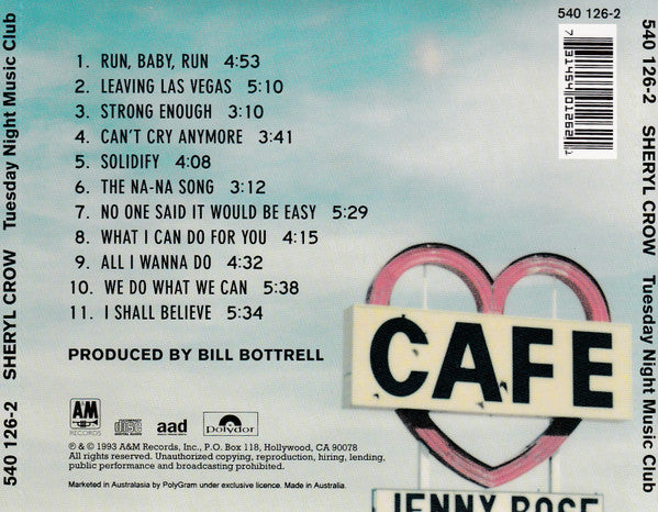 Sheryl Crow : Tuesday Night Music Club (CD, Album)