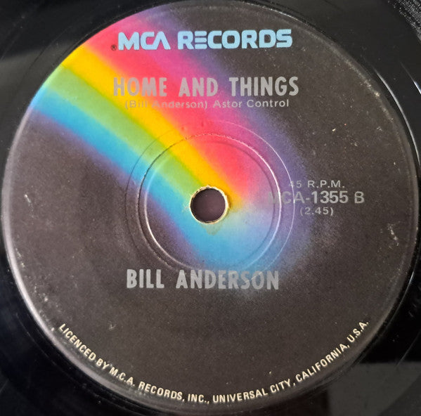 Bill Anderson (2) : The Corner Of My Life (7", Single)