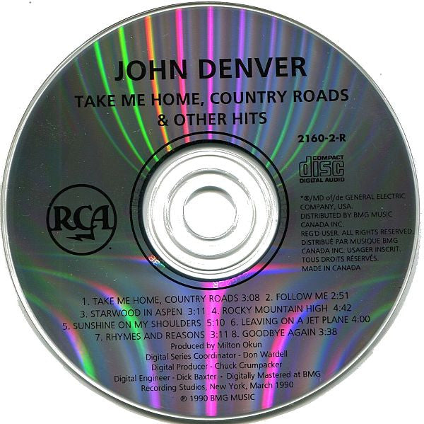 John Denver : Take Me Home, Country Roads & Other Hits (CD, Comp, RE)