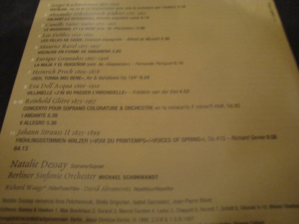 Natalie Dessay, Berliner Sinfonie-Orchester*, Michael Schønwandt : Vocalises (CD, Album)