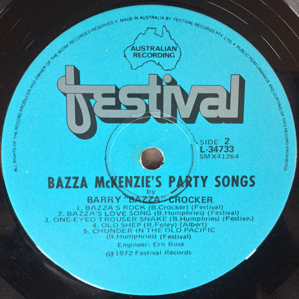 Barry Crocker : Bazza McKenzie's Party Songs (LP, Album, RE)