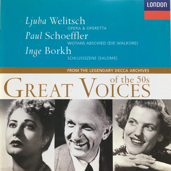 Ljuba Welitsch, Paul Schoeffler*, Inge Borkh : Great Voices of the 50s. Vol. IV (CD, Comp, Mono)