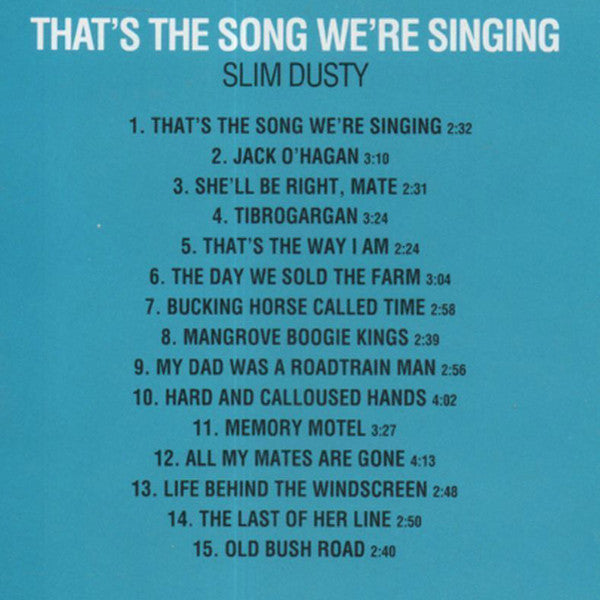 Slim Dusty : That's The Song We're Singing (CD, Album)