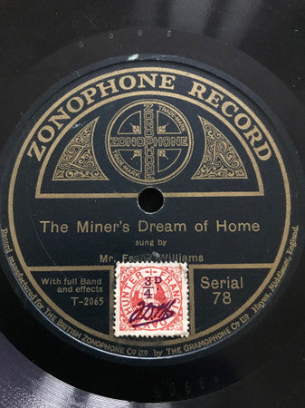 Mr. Frank Williams* / The Home Guards Band : The Miner's Dream Of Home / Ring Out The Bells For Christmas (Shellac, 10")