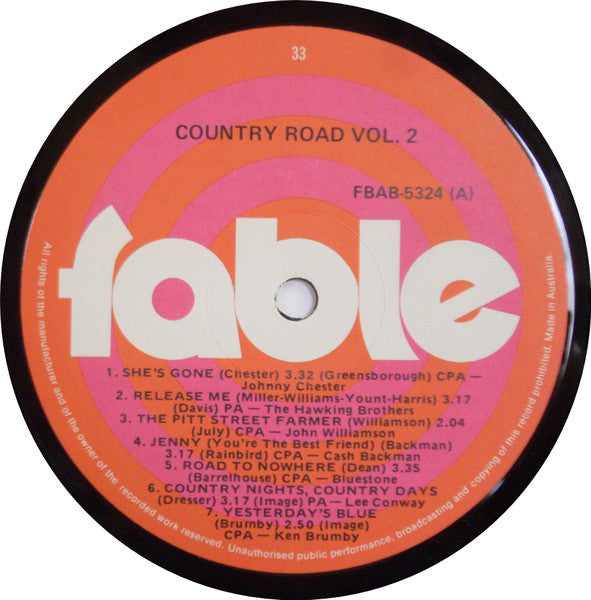 Various : Country Road (Volume Two) (LP, Album, Comp)