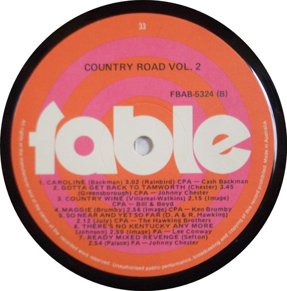 Various : Country Road (Volume Two) (LP, Album, Comp)
