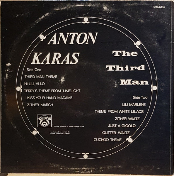 Anton Karas : The Third Man (LP, Album)