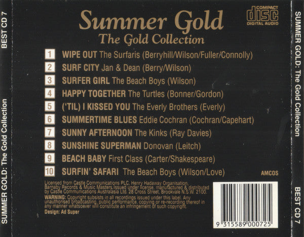 Various : Summer Gold (CD, Comp)