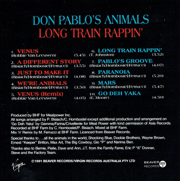 Don Pablo's Animals : Long Train Rappin' (CD, Album)