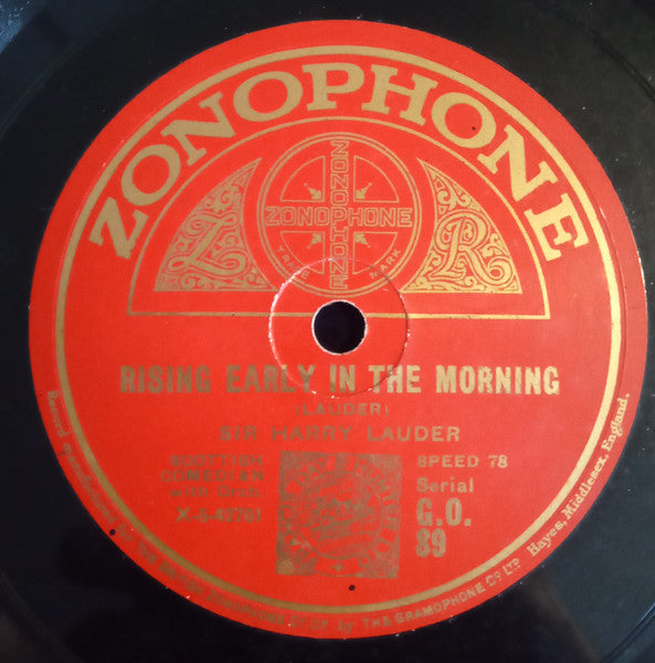 Sir Harry Lauder* : She Is Ma Daisy / Rising Early In The Morning (Shellac, 10")