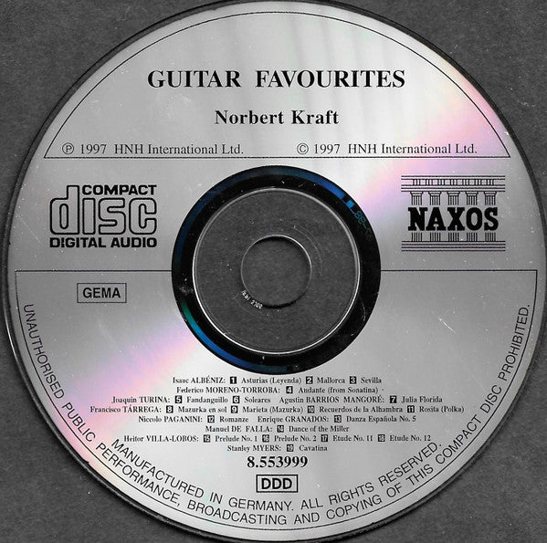Norbert Kraft : Guitar Favourites (CD)