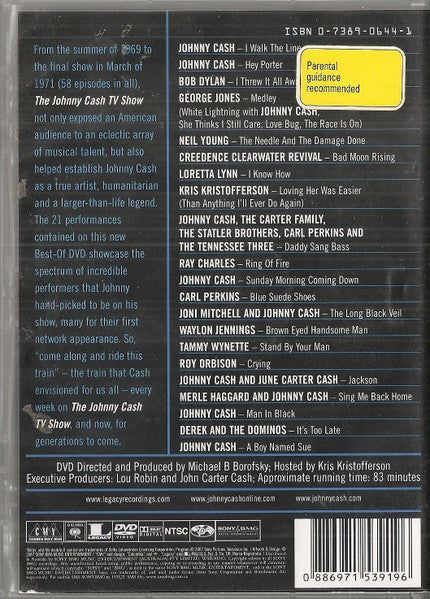 Various : The Best Of The Johnny Cash TV Show 1969-1971 (DVD-V, NTSC, Reg)