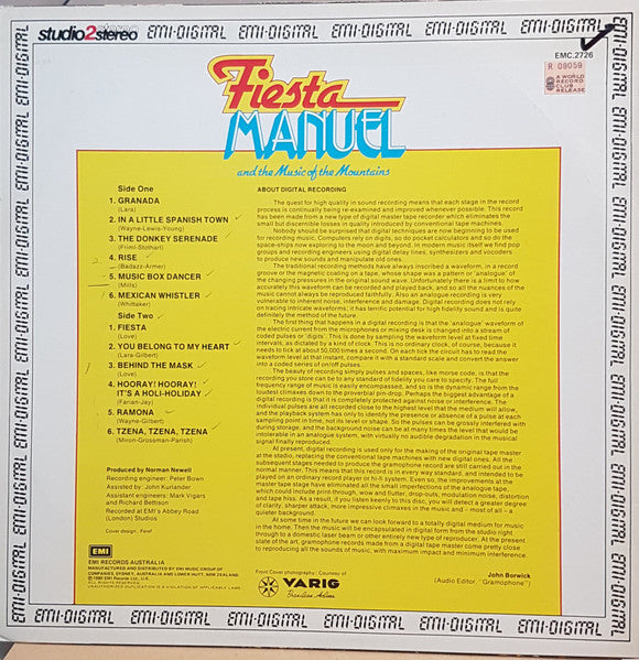 Manuel And His Music Of The Mountains : Fiesta (LP, Album)