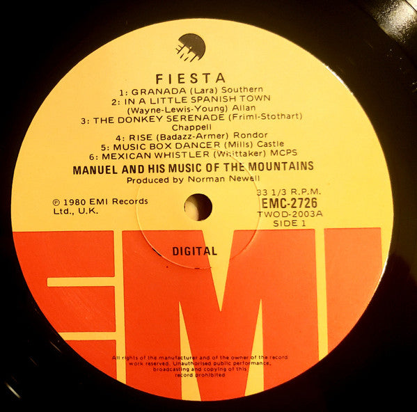 Manuel And His Music Of The Mountains : Fiesta (LP, Album)