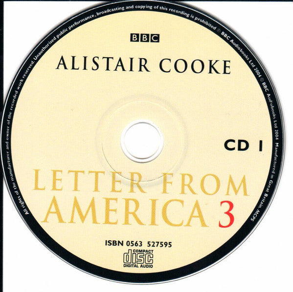 Alistair Cooke (2) : Letter From America 3 (The Final Years: 1982–2003) (4xCD)