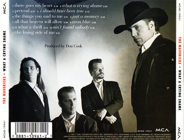 The Mavericks : What A Crying Shame (CD, Album, RE)