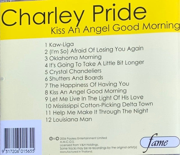 Charley Pride : Kiss An Angel Good Morning (CD, Comp)