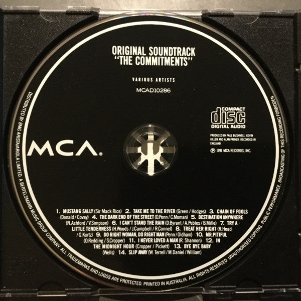 The Commitments : The Commitments (Original Motion Picture Soundtrack) (CD, Album, RE)