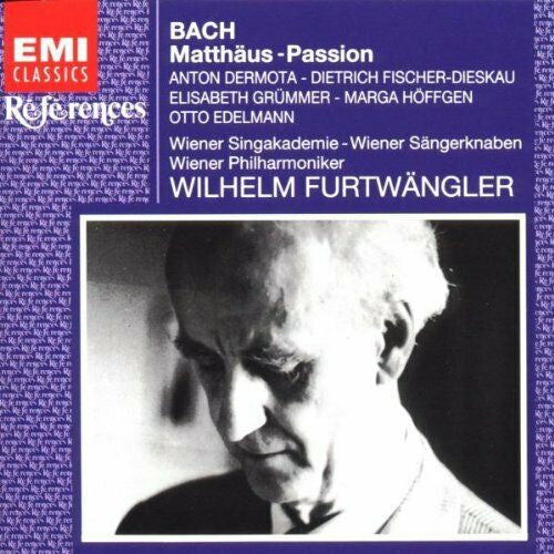 Johann Sebastian Bach : Anton Dermota - Dietrich Fischer-Dieskau - Elisabeth Grümmer - Marga Höffgen - Otto Edelmann - Wiener Akademie Kammerchor - Die Wiener Sängerknaben - Wiener Philharmoniker - Wilhelm Furtwängler : Matthäus-Passion (2xCD, Album, Mono, RE, RM)
