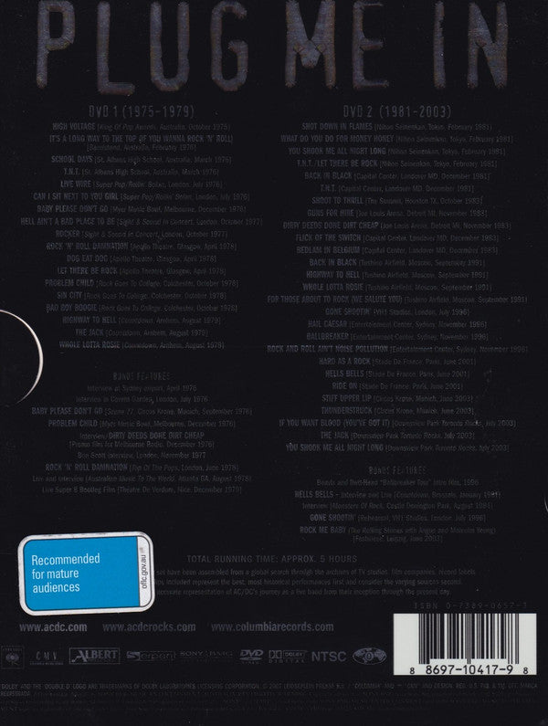 AC/DC : Plug Me In (2xDVD-V, Cop)