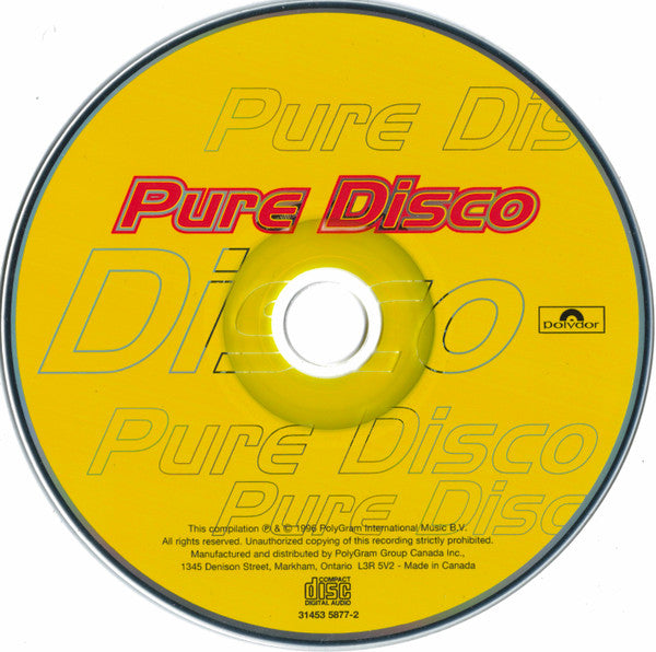 Various : Pure Disco (CD, Comp)