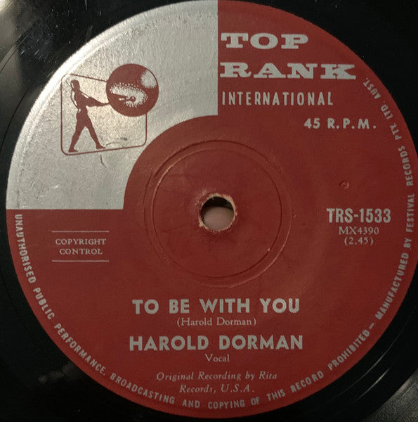 Harold Dorman : Mountain Of Love / To Be With You (7", Single)