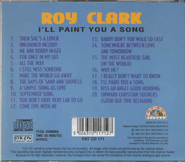 Roy Clark : I'll Paint You A Song (CD, Comp)