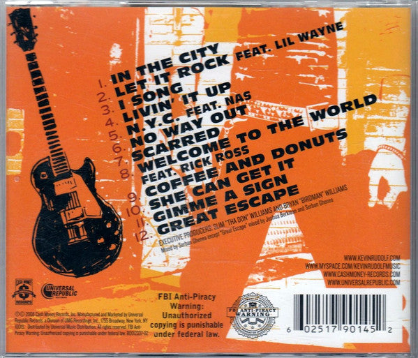 Kevin Rudolf : In The City (CD, Album)