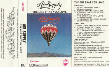 Air Supply : The One That You Love (Cass, Album, Dol)