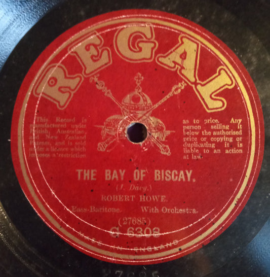Robert Howe (3) : The Bay Of Biscay / The White Squall (Shellac, 10")