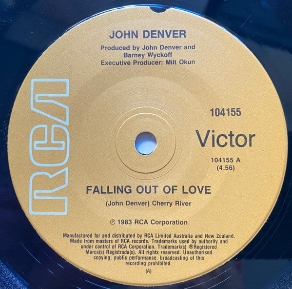 John Denver : Falling Out Of Love (7", Single)