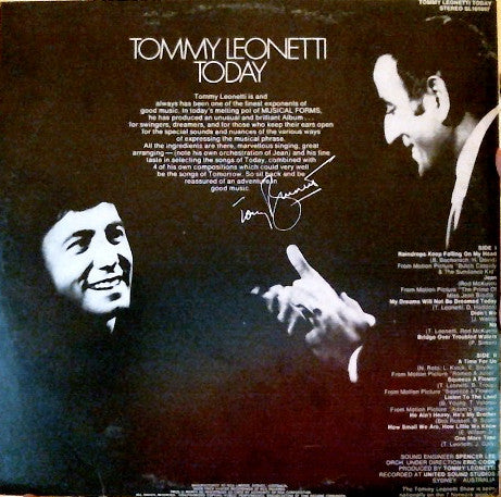 Tommy Leonetti : Today (LP, Album)