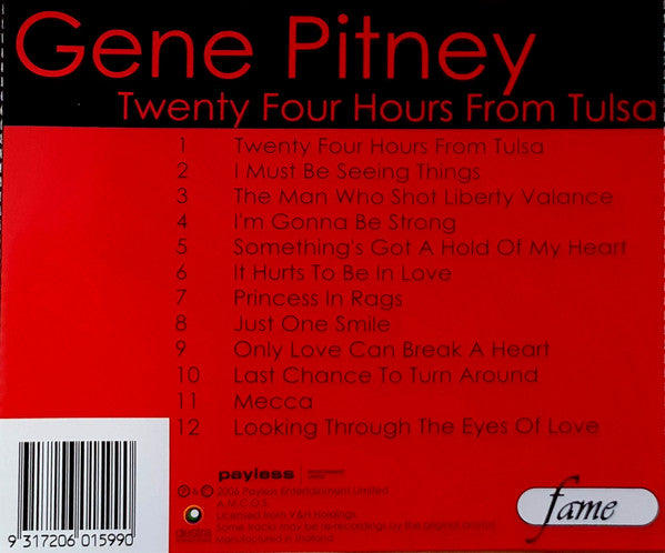 Gene Pitney : Twenty Four Hours From Tulsa (CD, Comp)