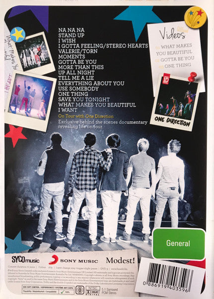 One Direction : Up All Night - The Live Tour (DVD-V, NTSC)