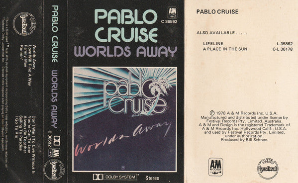Pablo Cruise : Worlds Away (Cass, Album, Dol)