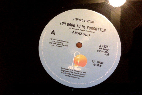 Amazulu : Too Good To Be Forgotten (12", Single, Ltd)