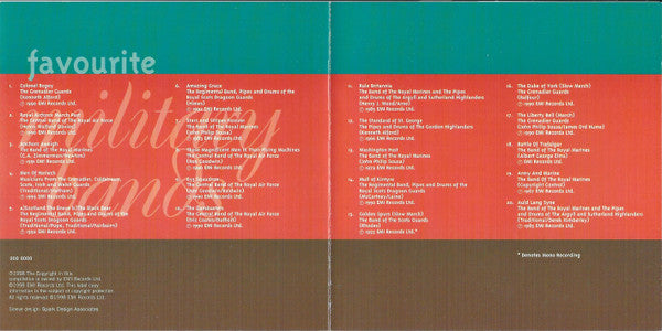 Various : Favourite Military Bands (CD, Comp)