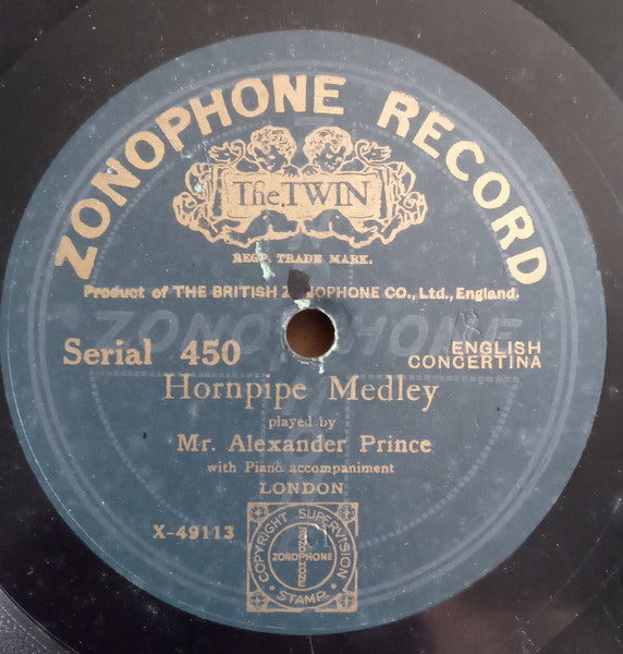 Mr. Alexander Prince* : Silver Heels / Hornpipe Medley (Shellac, 10")