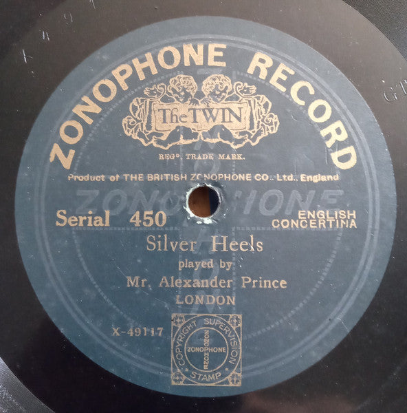 Mr. Alexander Prince* : Silver Heels / Hornpipe Medley (Shellac, 10")