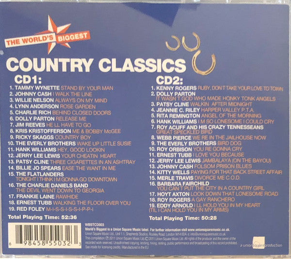 Various : The World's Biggest Country Classics (2xCD, Album, Comp)
