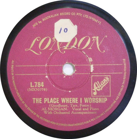 Al Morgan (3) : The Place Where I Worship / Hopestar (Shellac, 10")