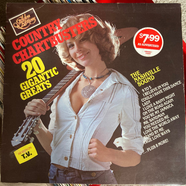 Various : Country Chartbusters 20 Gigantic Greats The Nashville Sound (LP, Comp)